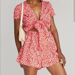 Virgo Tie Front Romper